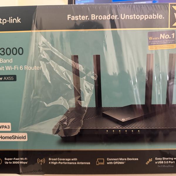 TP-Link Archer AX55 (AX3000 Dual-Band Gigabit Wi-Fi 6